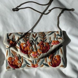 Embroidered Clutch